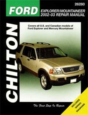 Reparationshandbok, Ford Explorer Mercury Mountaineer Haynes Hayn - 67749 - OE C26280