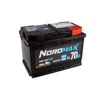 Startbatteri. Nordmax AGM   12V 70Ah 760A, passar många modeller, 000915105CC, 11866820DE, 1201090, 13575154, 1620012780, 1678091, 24410