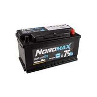 Startbatteri. Nordmax EFB   12V 75Ah 730A