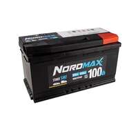 Startbatteri. Nordmax SMF   12V 100Ah 800A, passar många modeller, 000915105AH, 000915105DK, 11308464, 11866810DE, 1201308, 15410201, 15
