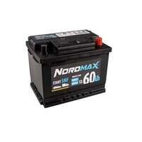 Startbatteri. Nordmax SMF   12V 60Ah 540A, passar många modeller, 000915105AC, 000915105DE, 01579A101K, 1112612, 1136596, 1139435, 13165