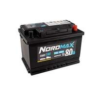 Startbatteri. Nordmax SMF   12V 80Ah 720A, passar många modeller, 000915105CC, 11866820DE, 1201090, 13575154, 24410-0519R, 31255132, 316