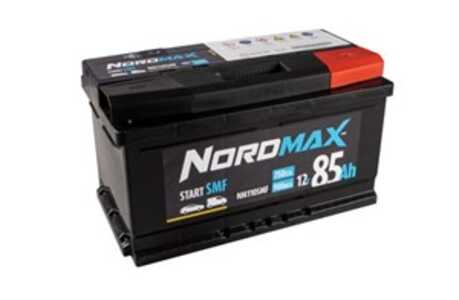 Startbatteri. Nordmax SMF   12V 85Ah 750A, passar många modeller, 1201002, 12772108, 13165240, 13390016GF, 1426522, 1789493, 18