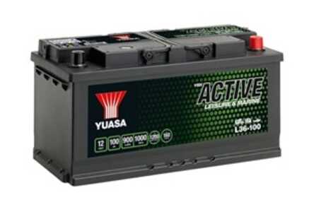 Startbatteri Yuasa marin/fritid: 12 V / 100 Ah, Universal