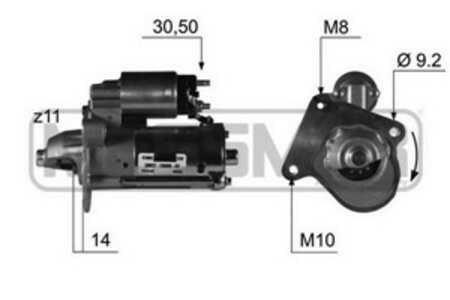 Startmotor, ford,mazda,volvo, 1229427, 1233234, 1254222, 1368970, 1469712, 30667060 A, 30667060, 30667739 AA, 30667739, 3079540