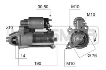Startmotor, ford tourneo connect, transit connect, 1345314, 1477973, 2T14 11000 AA, 2T14 11000 BA, 2T14 11000 BB, 2T14 11000 BC