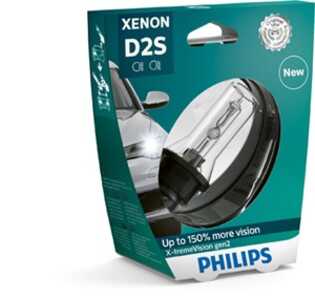 Xenonlampa PHILIPS Xenon X-tremeVision gen2 D2S P32d-2, passar många modeller, 000223265, 07 11 9 904 790, 07.92008-1805, 088 2