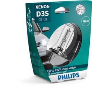 Xenonlampa PHILIPS Xenon X-tremeVision gen2 D3S PK32d-5, passar många modeller, 31 290 593, LR009163, N 10721801, N 10721805